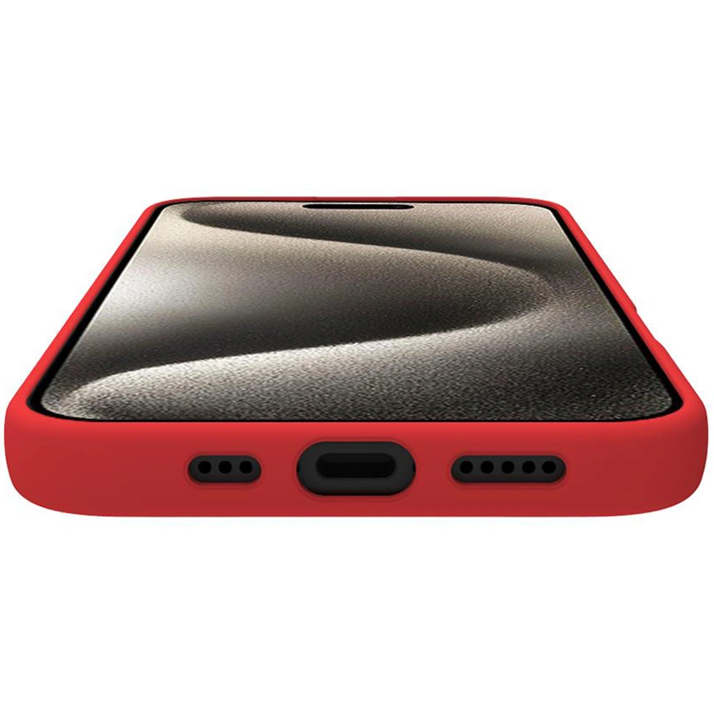 Cromo Soft rubber case iPhone 16 Röd