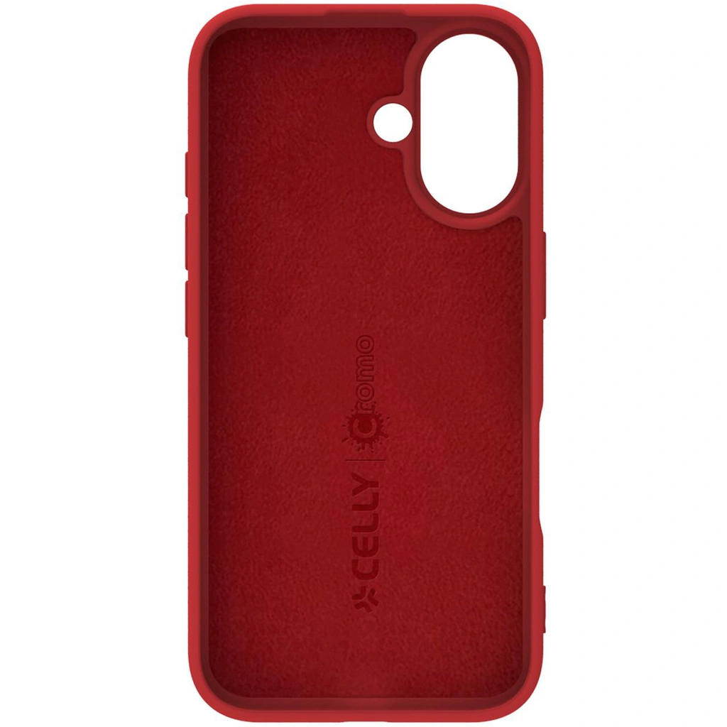 Cromo Soft rubber case iPhone 16 Röd