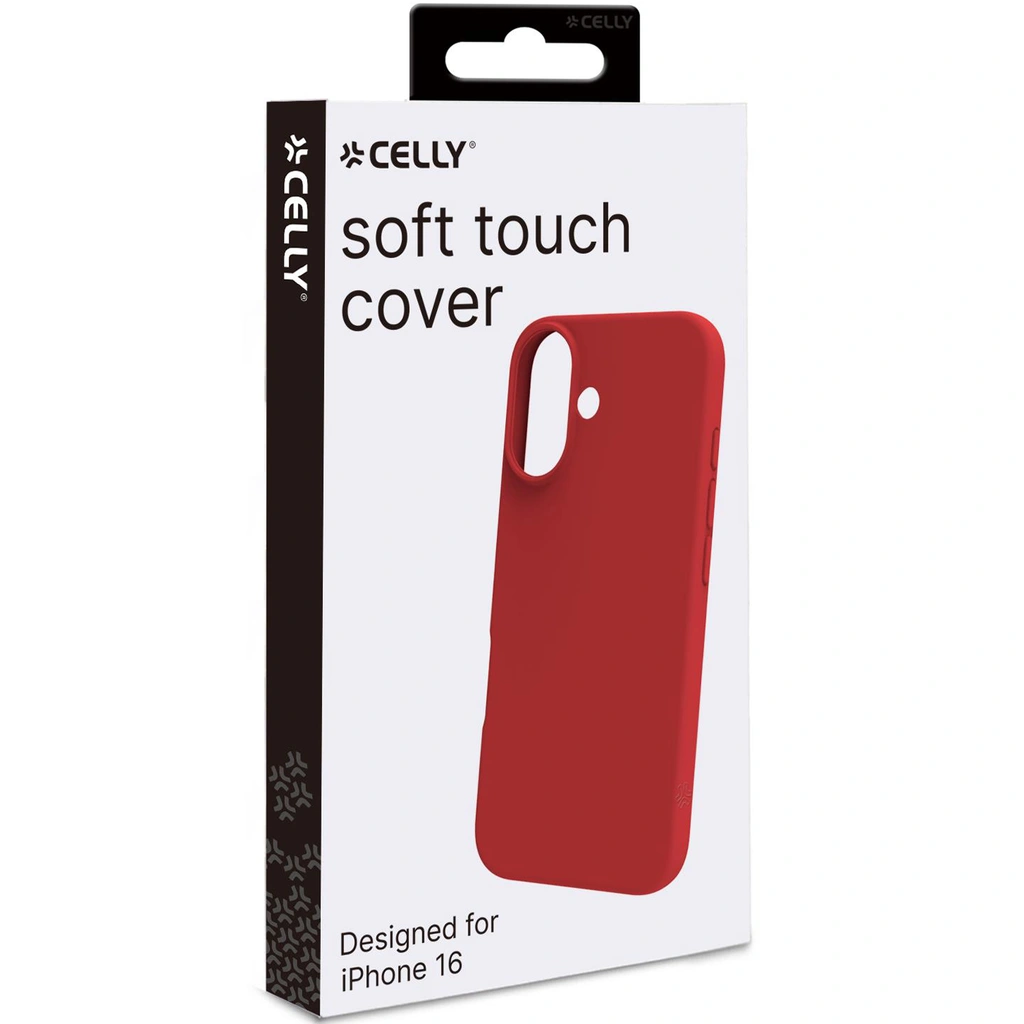 Cromo Soft rubber case iPhone 16 Röd