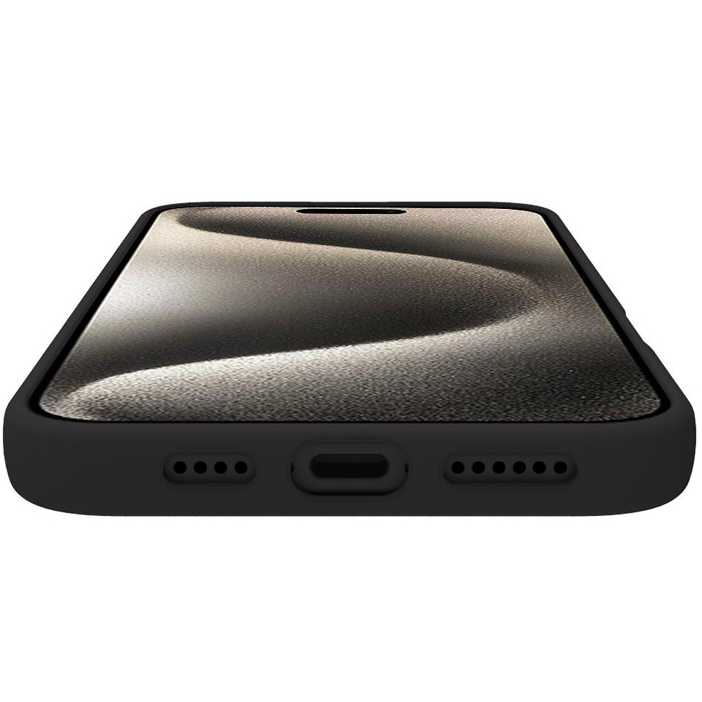 Cromo Soft rubber case iPhone 16 Plus Svart