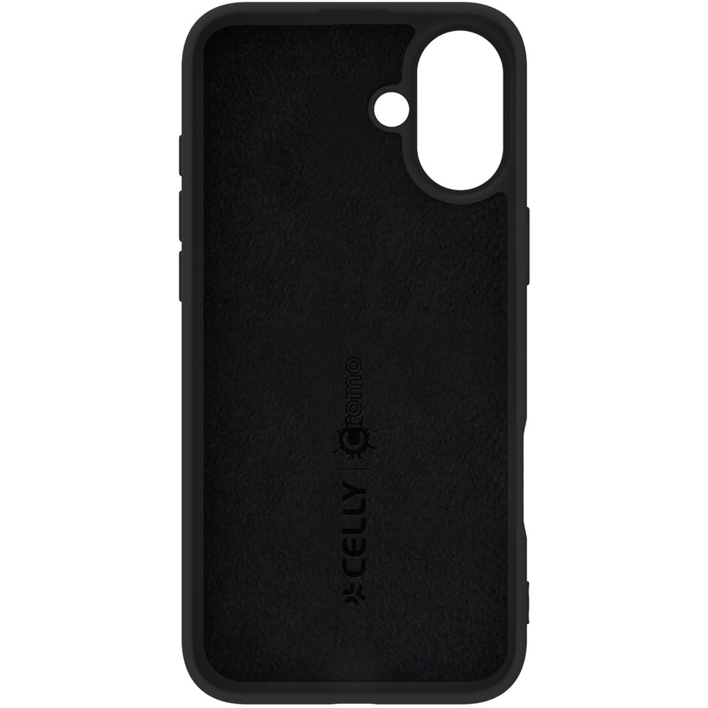 Cromo Soft rubber case iPhone 16 Plus Svart