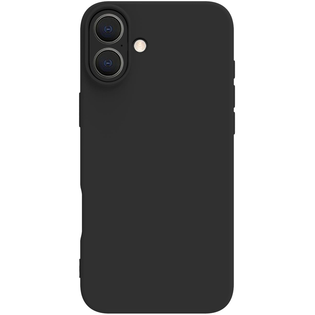 Cromo Soft rubber case iPhone 16 Plus Svart