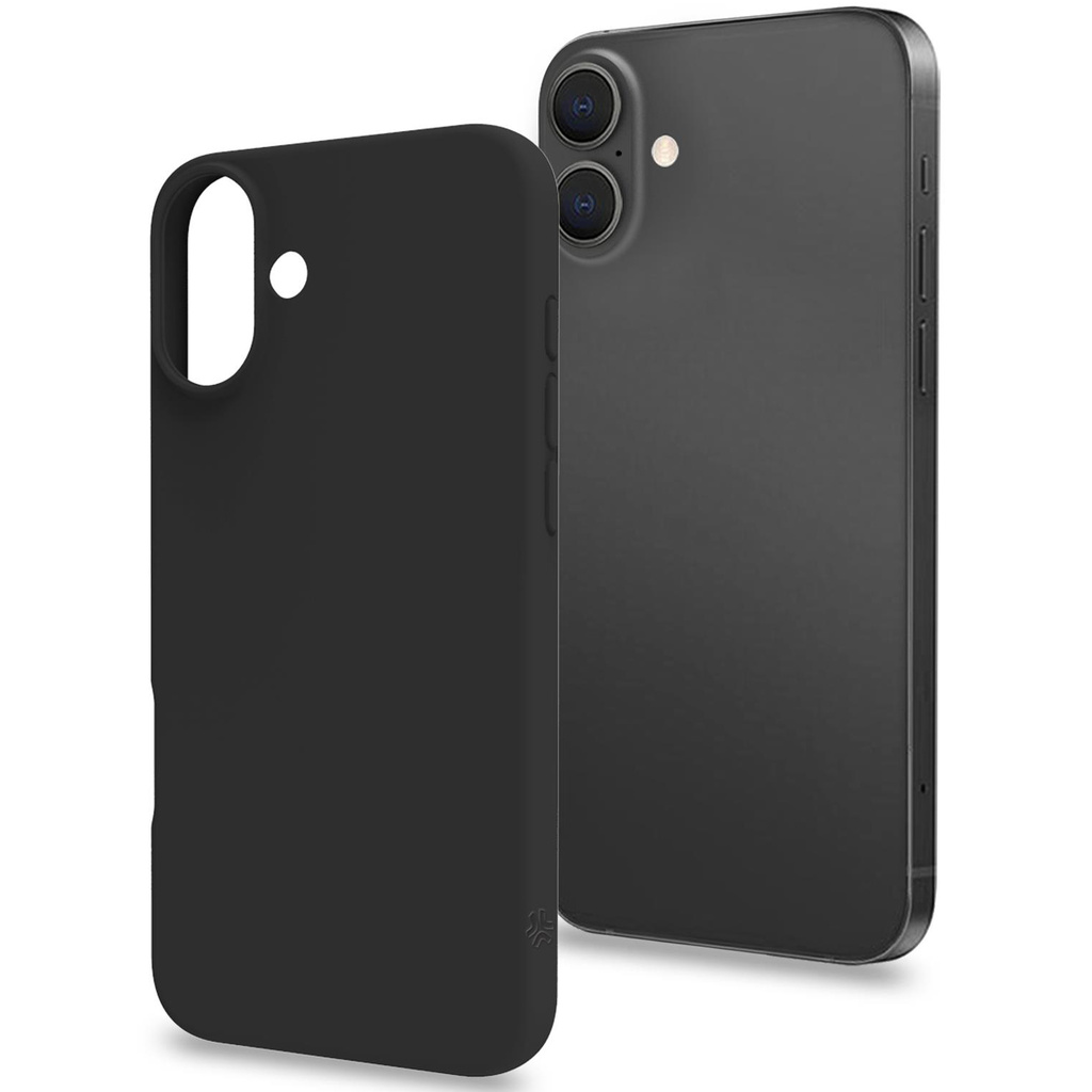 Cromo Soft rubber case iPhone 16 Plus Svart