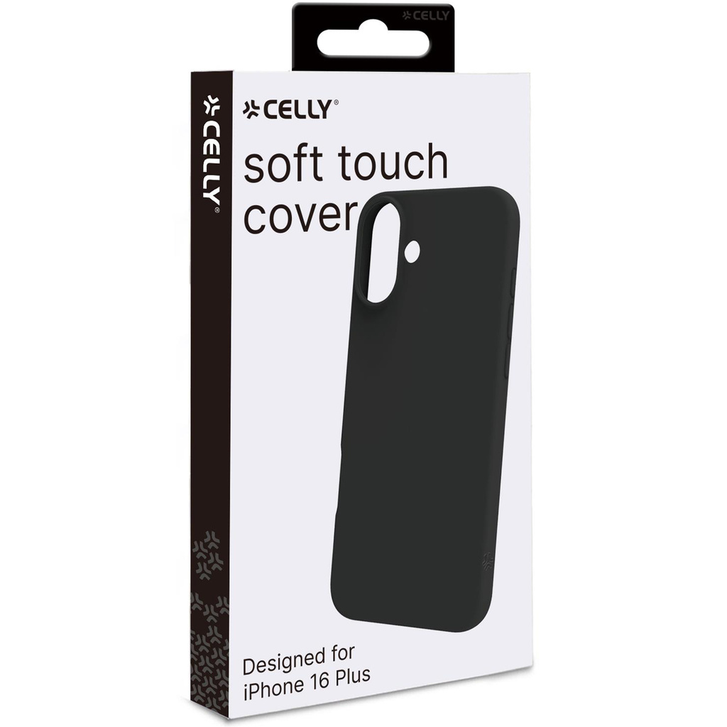 Cromo Soft rubber case iPhone 16 Plus Svart