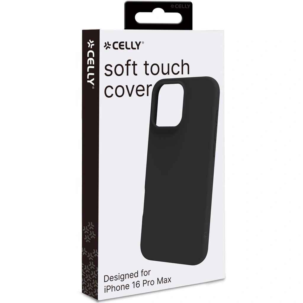 Cromo Soft rubber case iPhone 16 Pro Max Svart