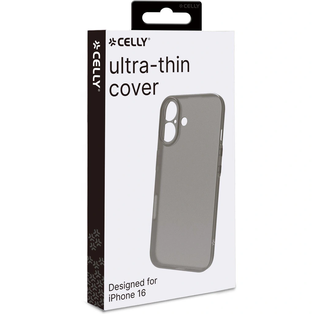 SPACE Super Thin Cover iPhone 16 Svart