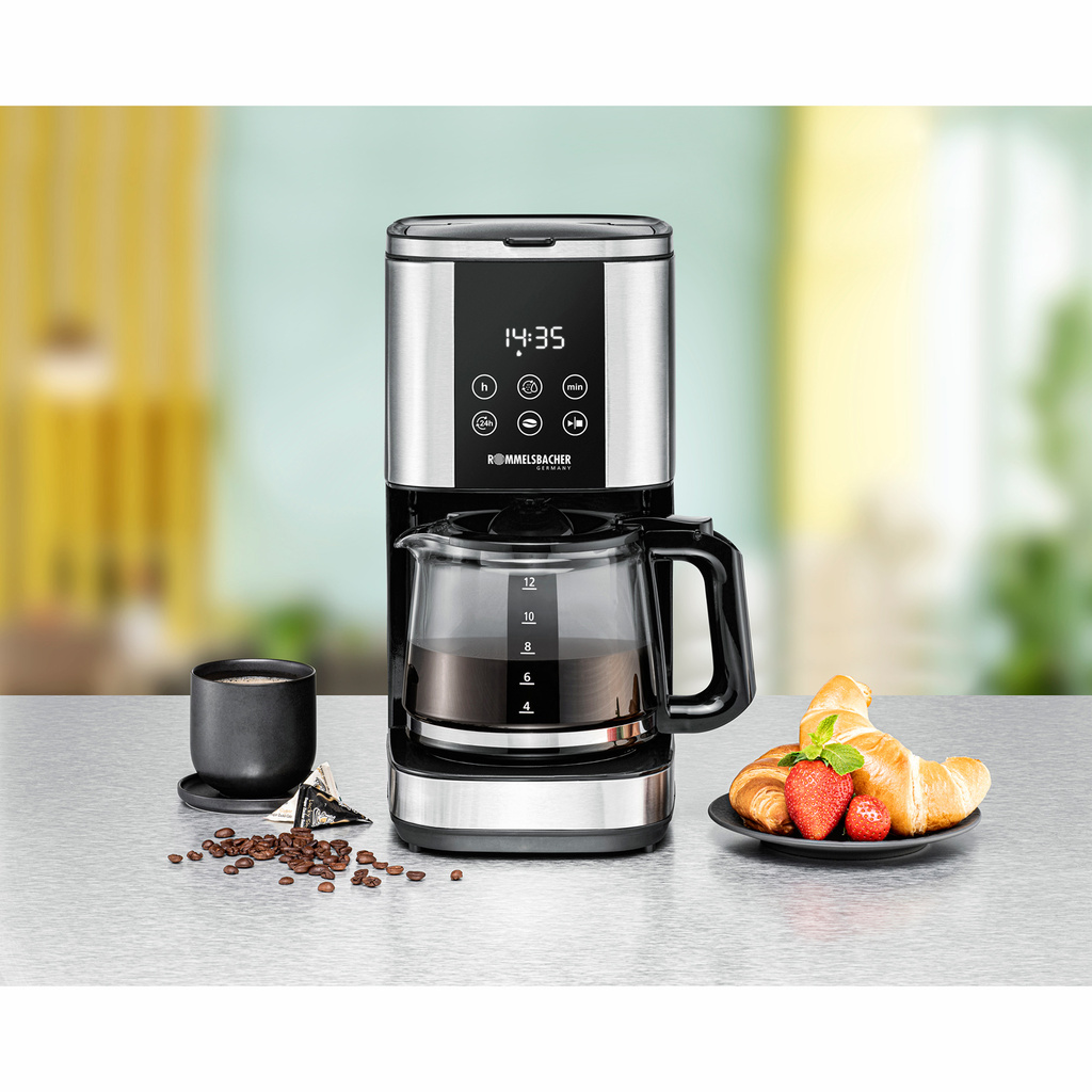 Kaffebryggare med timer Rostfritt FKM 1000  1,5l 1000W