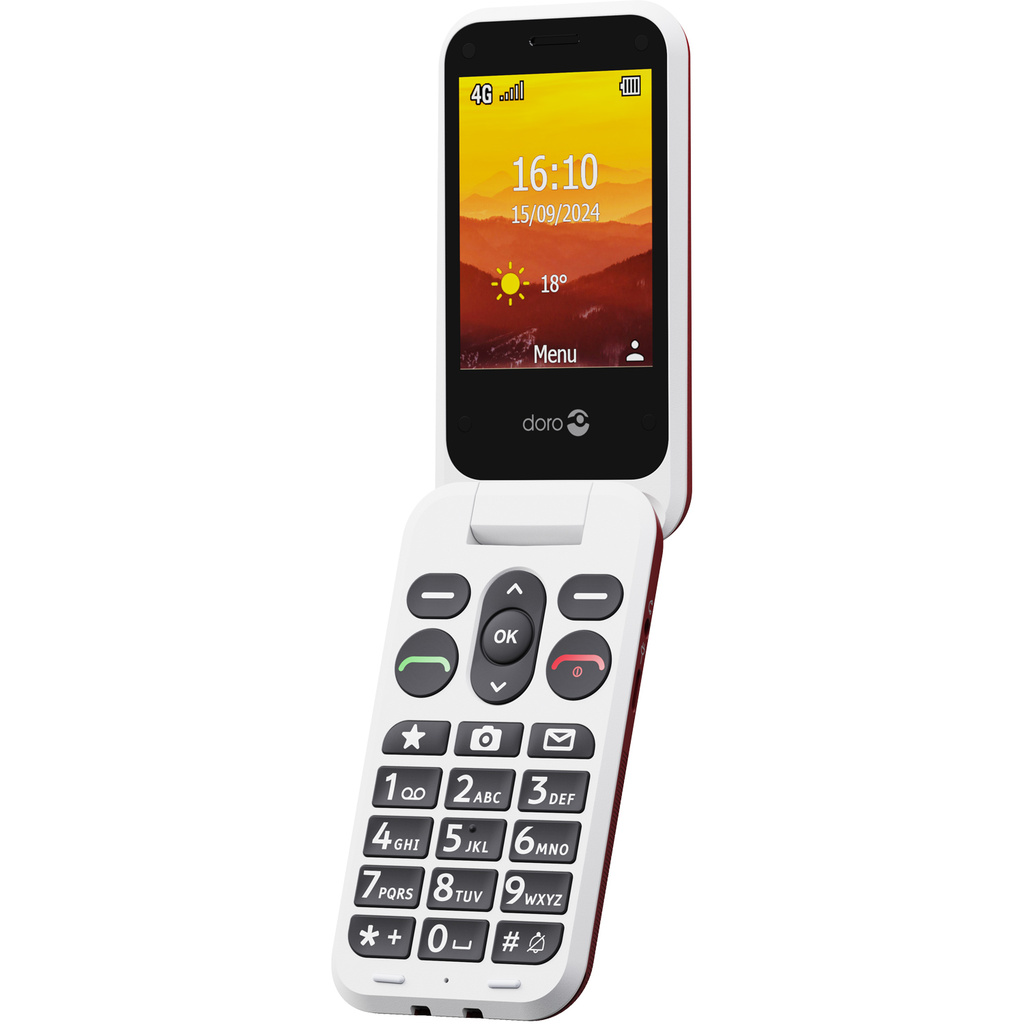 Mobiltelefon 4G Leva L31 Röd/Vit