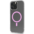 Gelskinmag Magnetic Cover MagSafe iPhone 16 Pro Max Transparent + Rosa