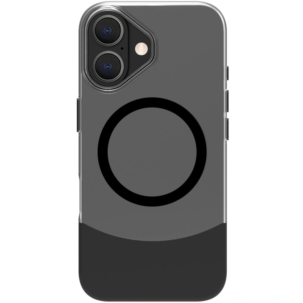 Magdual MagSafe-kompatibelt skal iPhone 16 Svart + Transparent