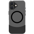 Magdual MagSafe-kompatibelt skal iPhone 16 Svart + Transparent