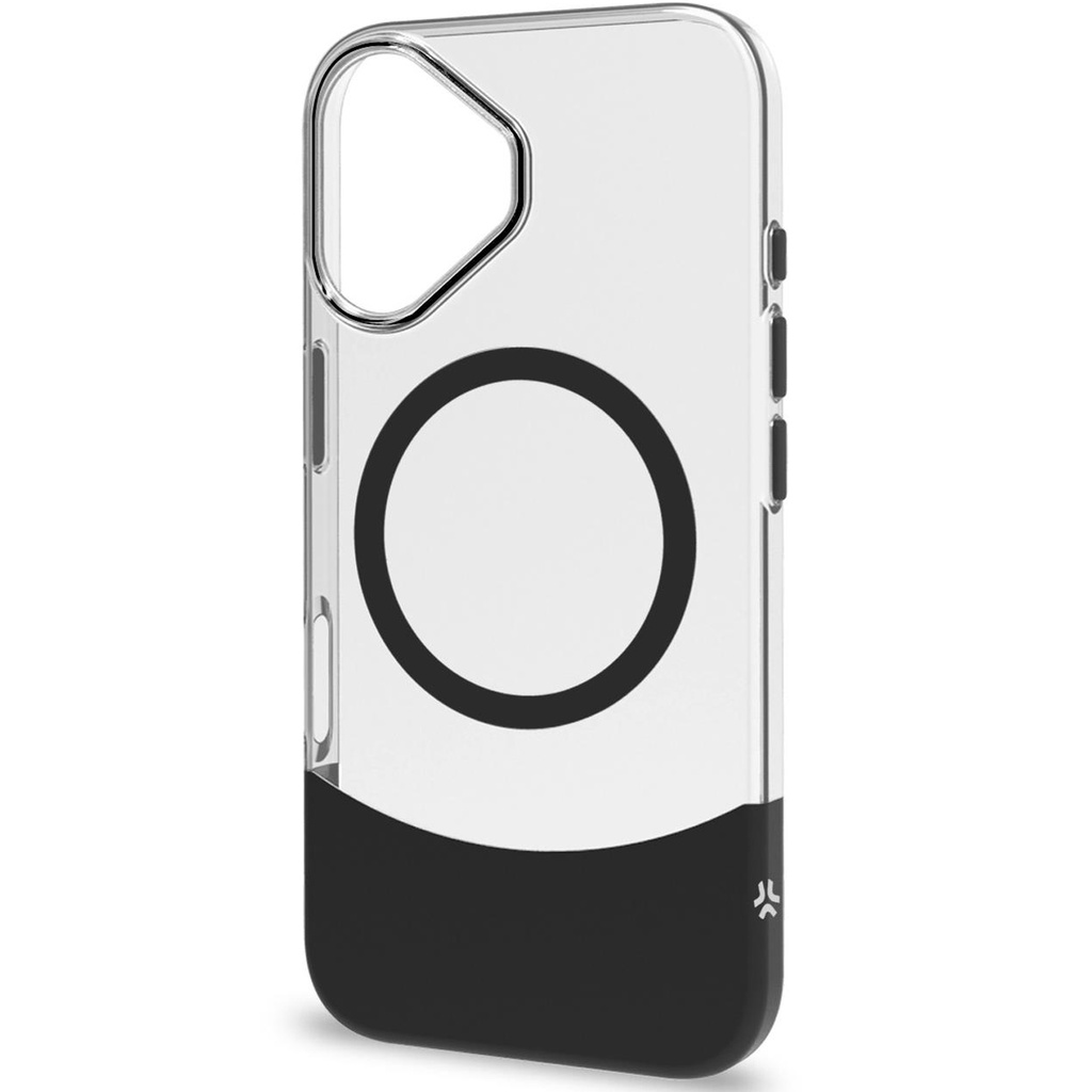 Magdual MagSafe-kompatibelt skal iPhone 16 Svart + Transparent