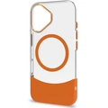 Magdual MagSafe-kompatibelt skal iPhone 16 Orange + Transparent