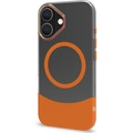 Magdual MagSafe-kompatibelt skal iPhone 16 Orange + Transparent