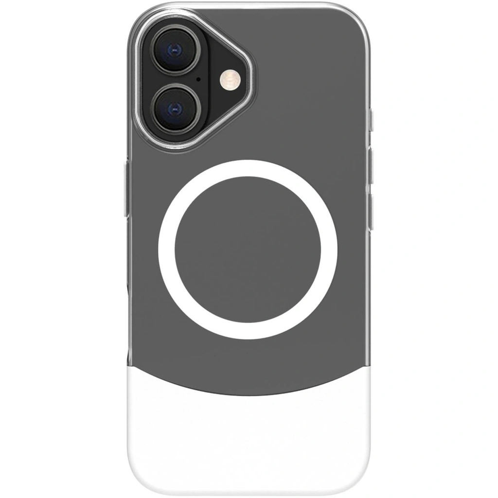 Magdual MagSafe-kompatibelt skal iPhone 16 Vit + Transparent