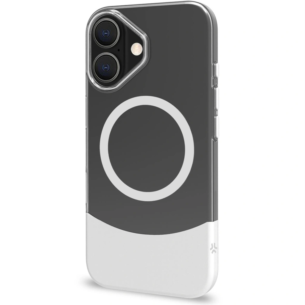 Magdual MagSafe-kompatibelt skal iPhone 16 Vit + Transparent