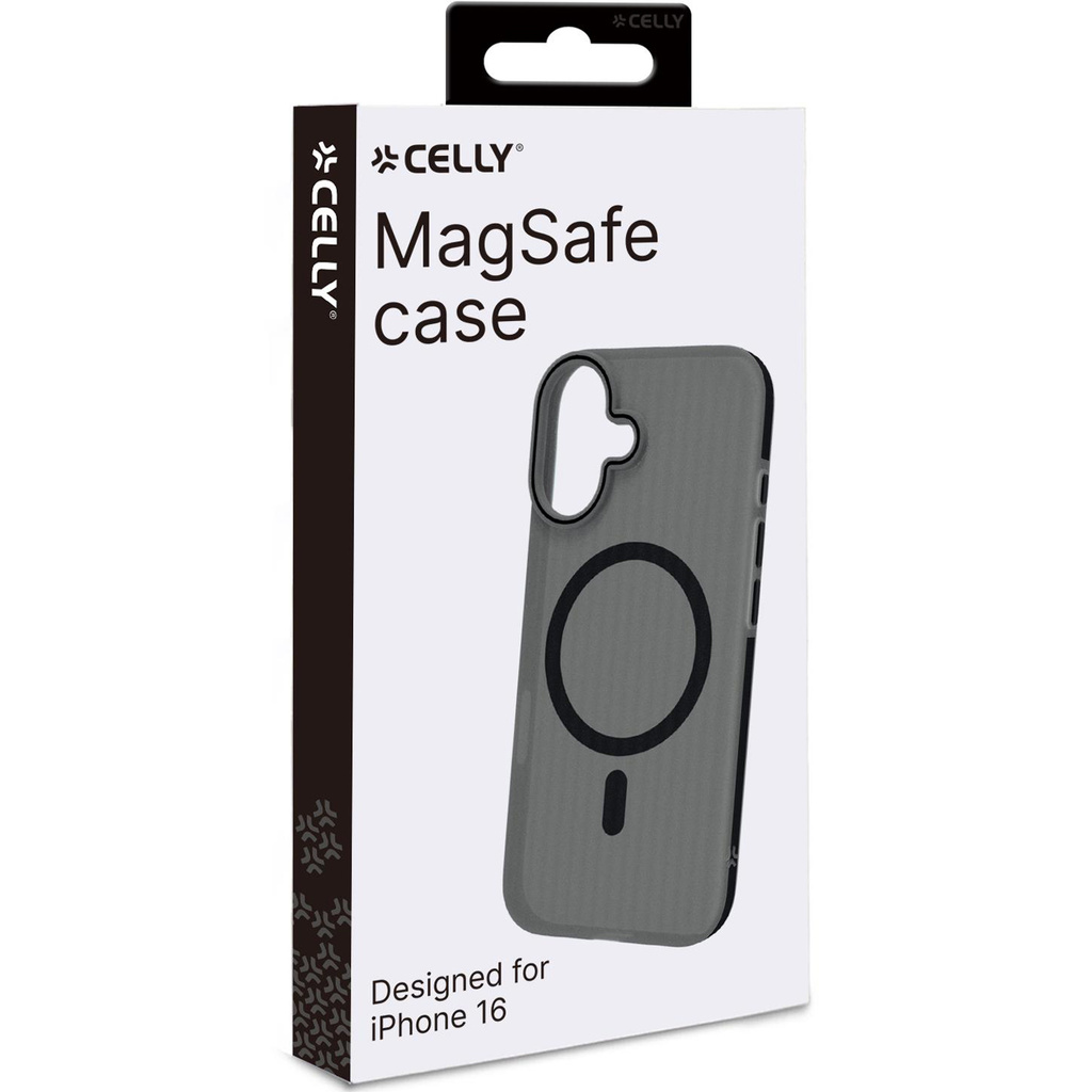Magsuit MagSafe-kompatibelt skal iPhone 16 semi-transparent Svart