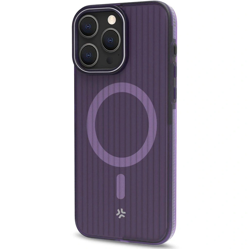 Magsuit MagSafe-kompatibelt skal iPhone 16 semi-transparent Lila