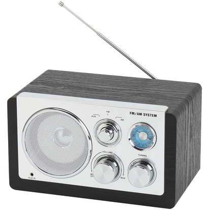 AM/FM analog radio Svart