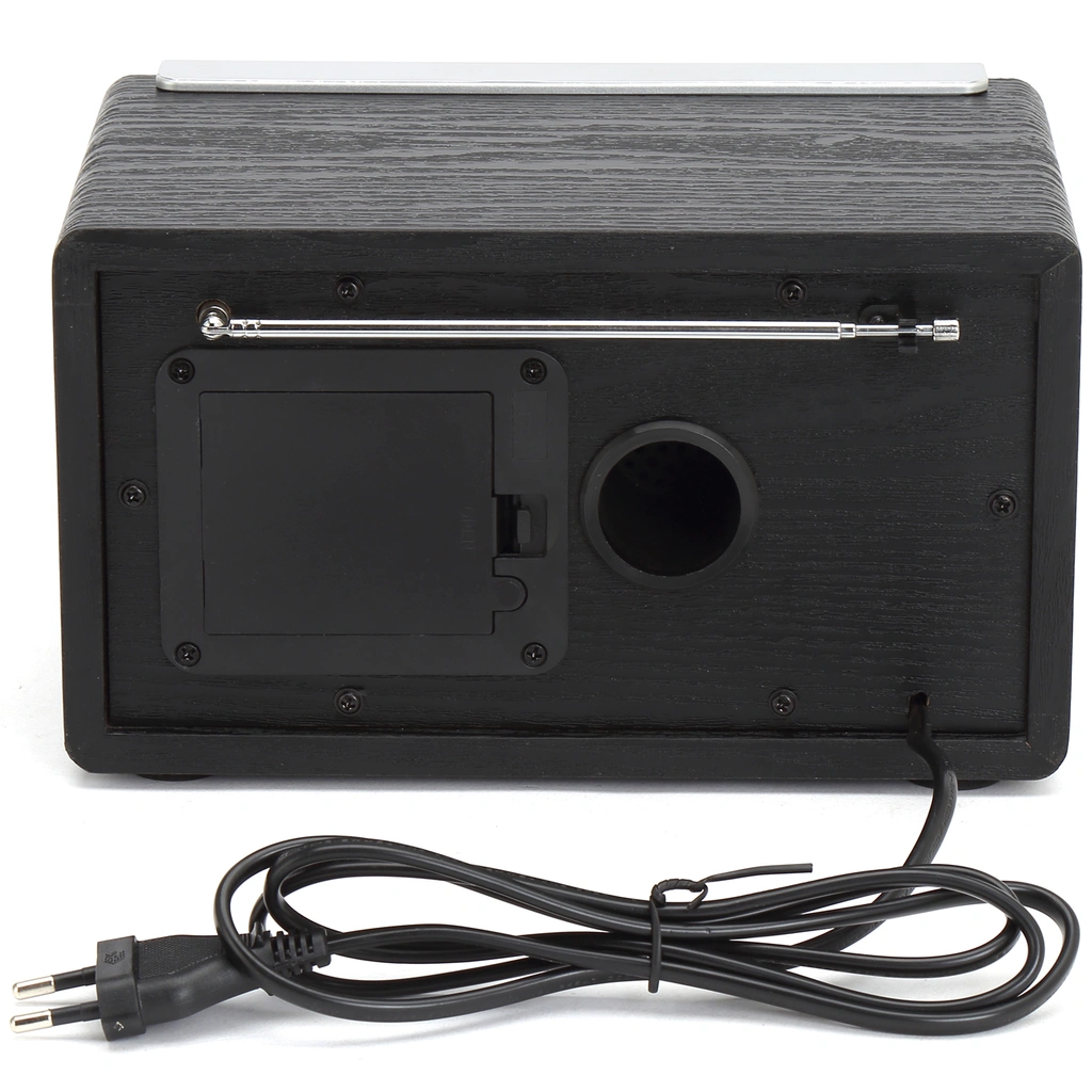 Radio FM AM AUX Analog inställning TR-63B Svart