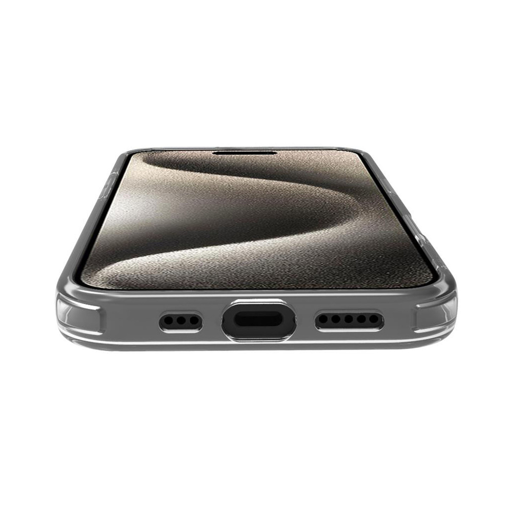 Gelskinmag TPU Cover MagSafe-kompatibelt iPhone 16 Transparent