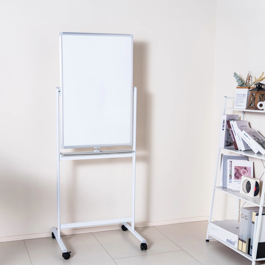 Whiteboard Dubbelsidig Mobil 60x90 cm