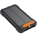 PowerBank 10.000 mAh 12W Solcell Svart
