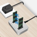 Dubbel M.2 NVMe SSD-dockningsstation USB 3.2 Gen 2