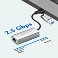 USB-A/USB-C -> 2,5 Gigabit Nätverksadapter RJ45
