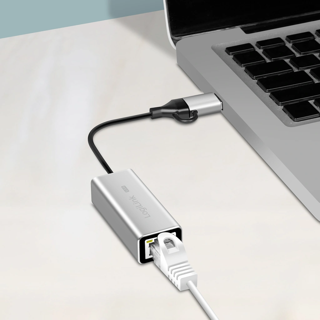 USB-A/USB-C -> 2,5 Gigabit Nätverksadapter RJ45