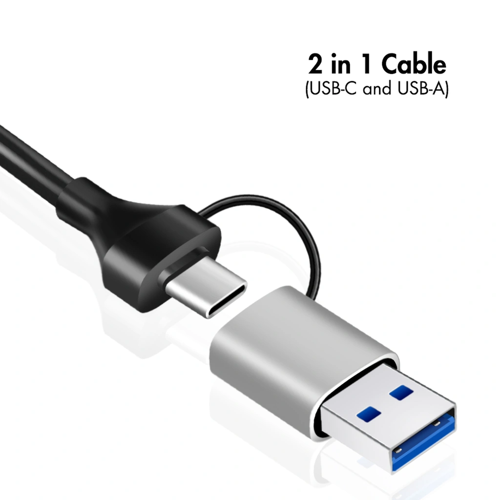 USB-A/USB-C -> 2,5 Gigabit Nätverksadapter RJ45