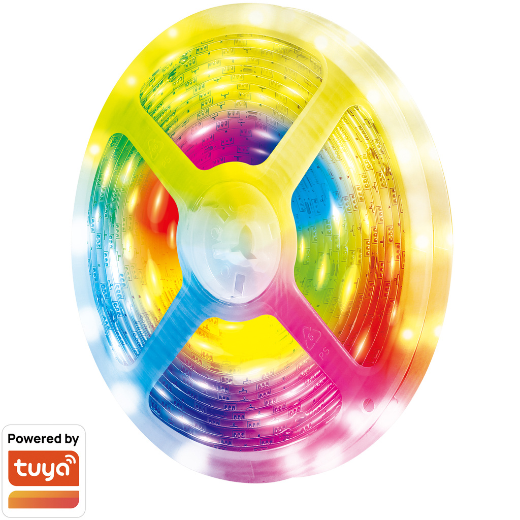 Smart Digital RGB-LED-strip adressbar 400 lm 5m LED WiFi Tuya
