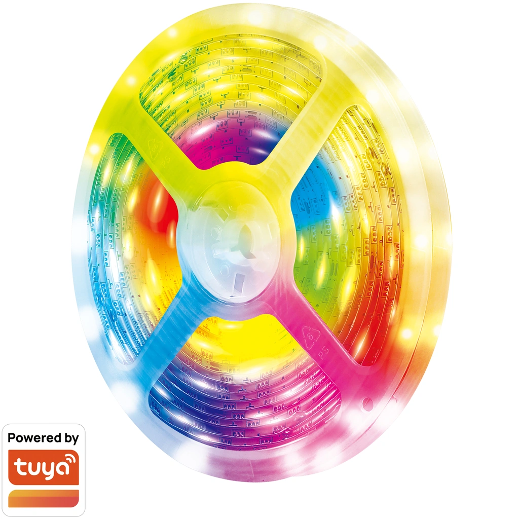 Smart Digital RGB-LED-strip adressbar 400 lm 5m LED WiFi Tuya