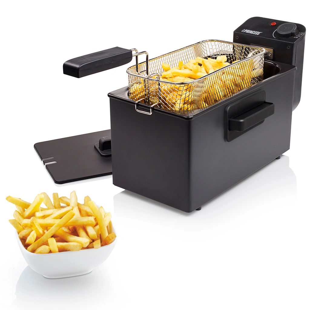 Fritös 3l  182727 Rostfritt stål. Svart 