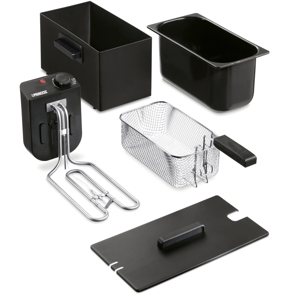 Fritös 3l  182727 Rostfritt stål. Svart 