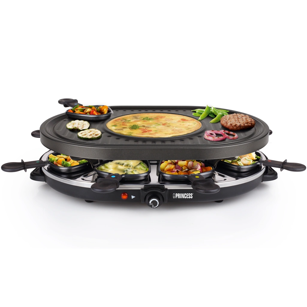 Raclette 8 Oval Grill Party  162700   43X30cm grillplatta