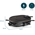 Raclette 8 Oval Grill Party 162700 43X30cm Grill Plate