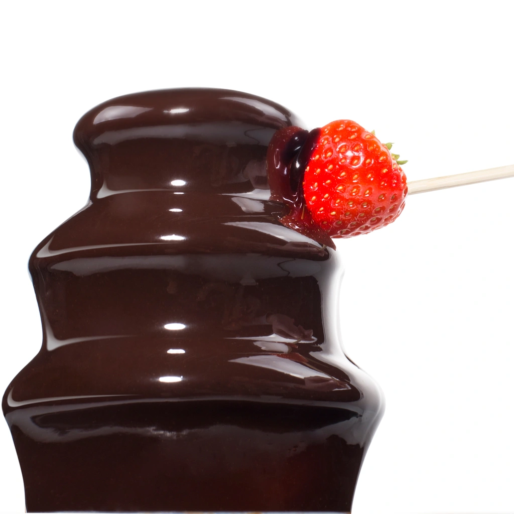 Chokladfontän 292994  svart rostfri skål med snabb uppvärmning