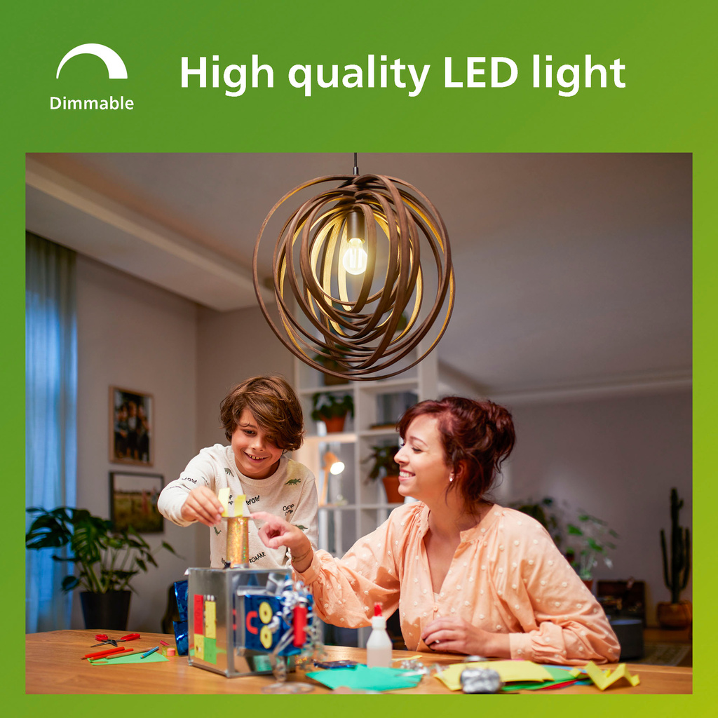 LED E27 Normal A60 4W (60W) Frostad 840lm Dimbar 2700K Energiklass A