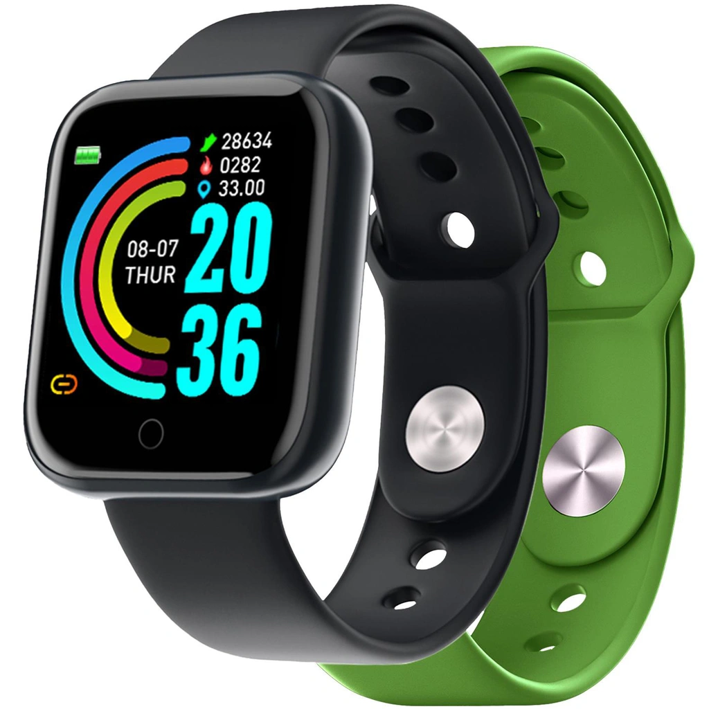 Trainerbeat Smartwatch with two bands Black + Green
