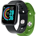 Trainerbeat Smartwatch with two bands Black + Green