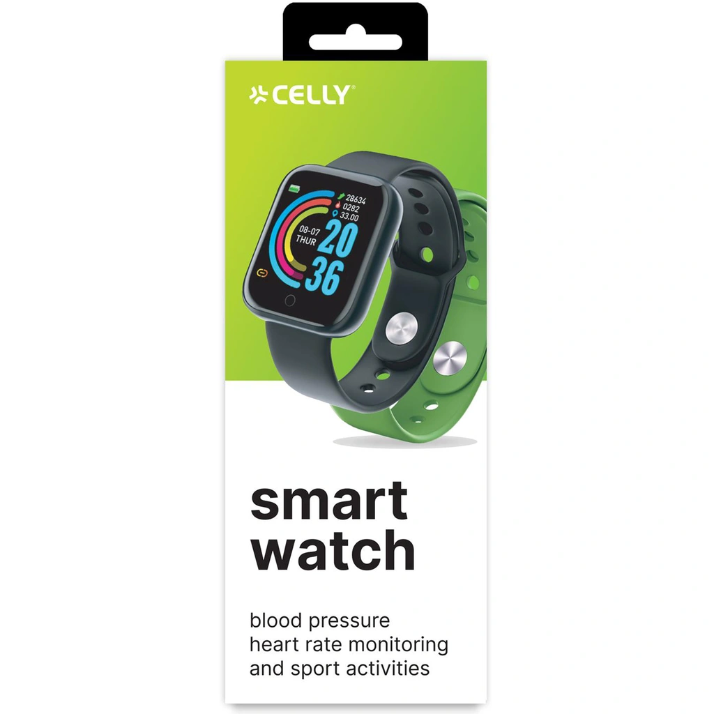 Trainerbeat Smartwatch with two bands Black + Green