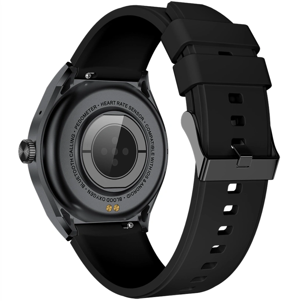 Trainerhalo Smartwatch with round dial Black
