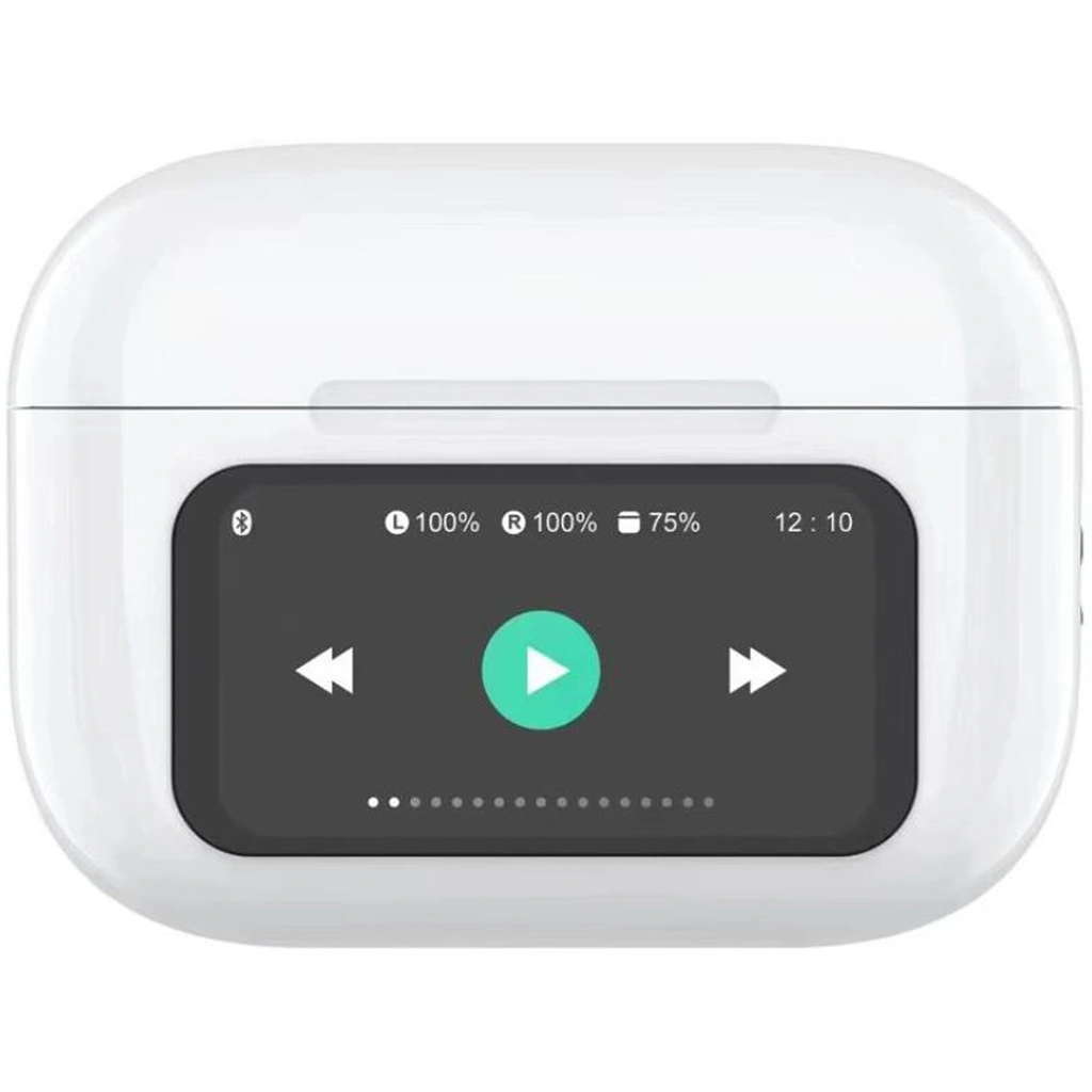 Earbuds In-Ear TWS ANC ENC LED Sound LED White