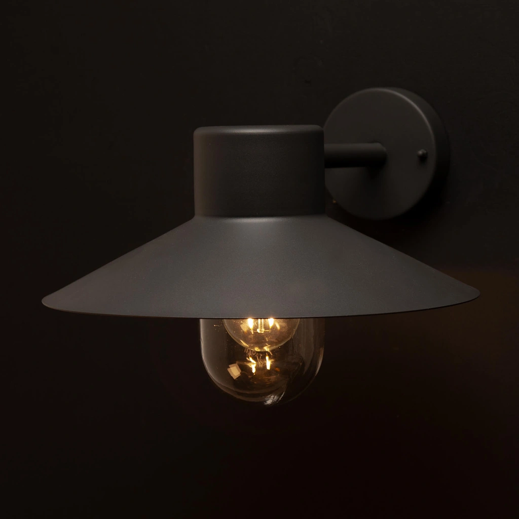 Victor Väggarmatur E27-sockel IP44 Antracit