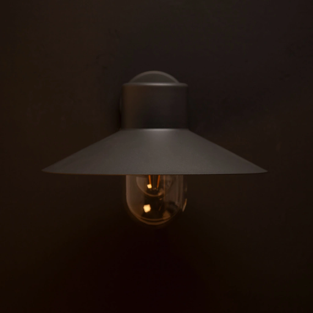 Victor Väggarmatur E27-sockel IP44 Antracit