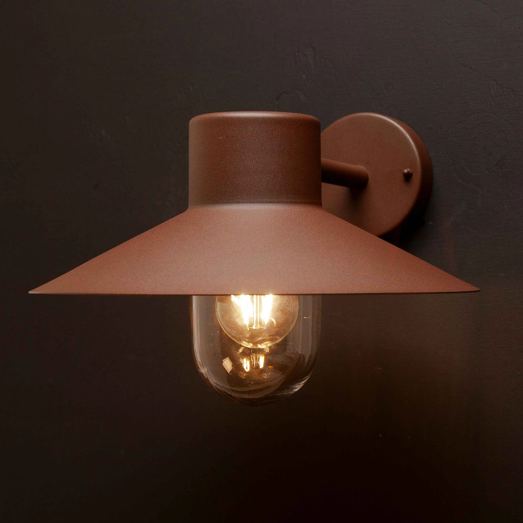 Victor Väggarmatur E27-sockel IP44 Corten