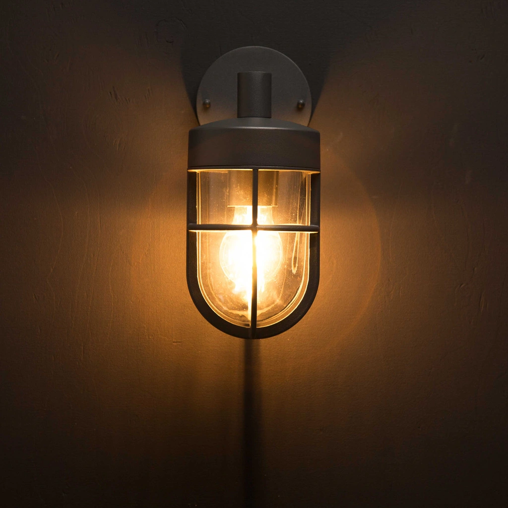 Jimmy Väggarmatur E27-sockel IP44 Antracit