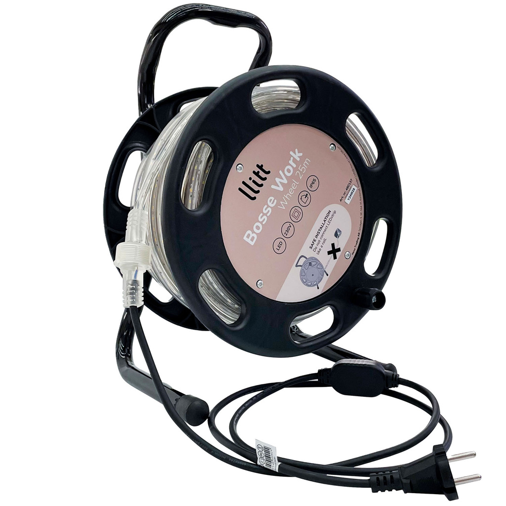 Bosse Work Wheel Ledstrip arbetsbelysning 25m IP65 4000K 200W 20000lm