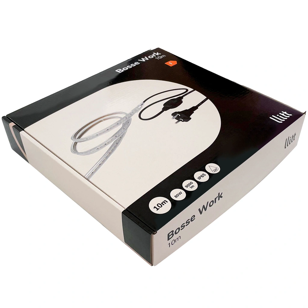 Bosse Work Ledstrip arbetsbelysning 10m IP65 4000K 80W 8000lm